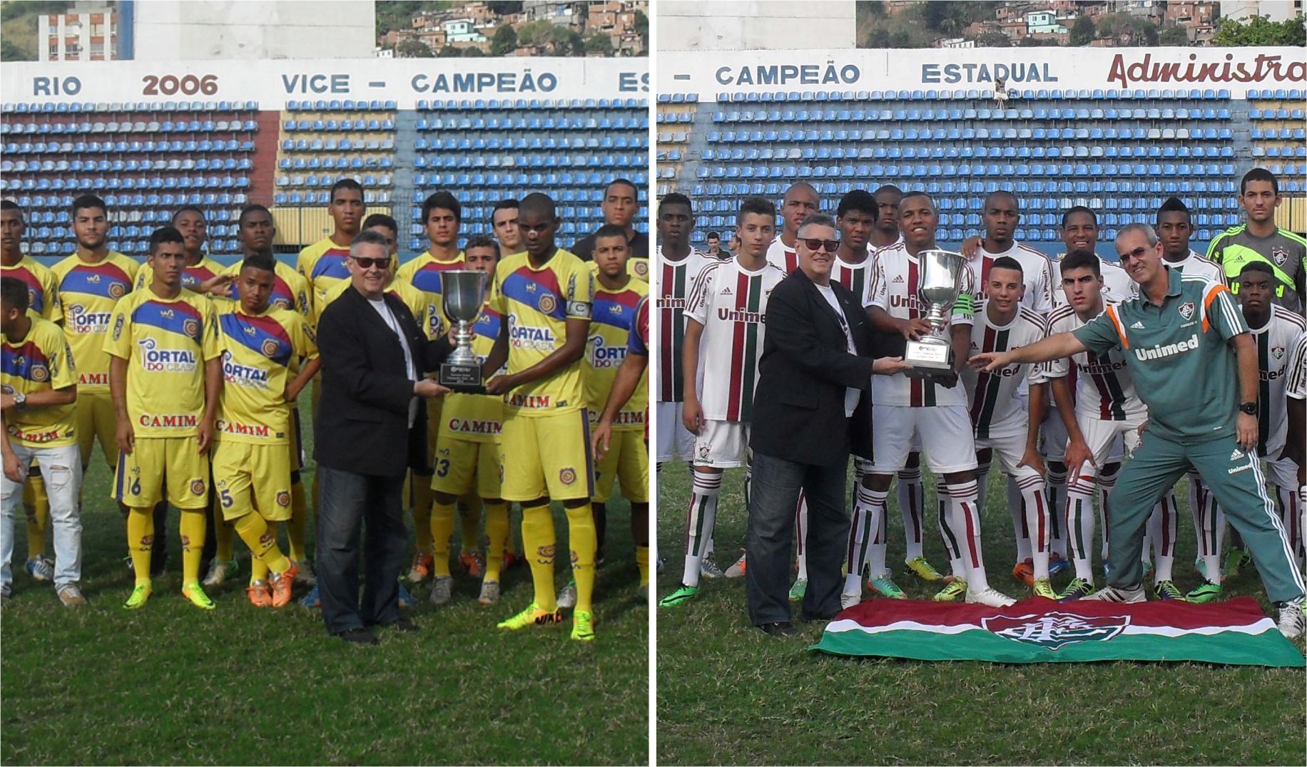 Sub-20: Madureira e Fluminense recebem troféus