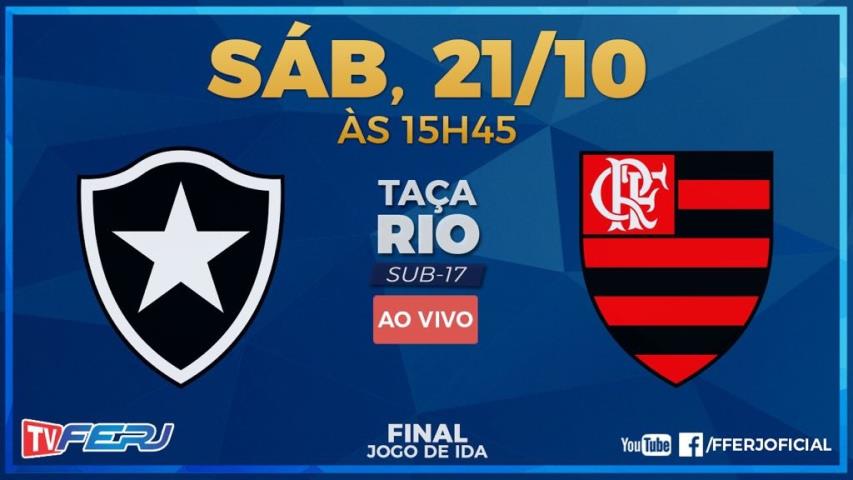 TV FERJ ao vivo: Decisão da Taça Rio Sub-17