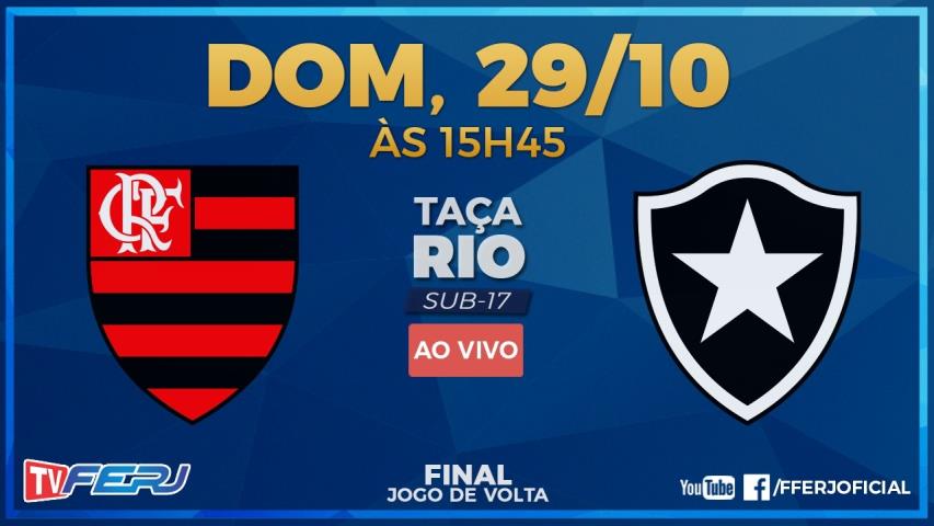 TV FERJ ao vivo: Decisão da Taça Rio Sub-17