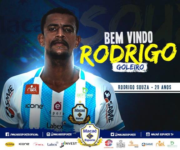 Macaé contrata o goleiro Rodrigo