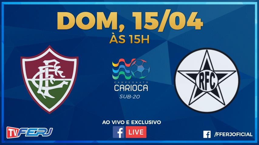 Taça Rio Sub-20: TV FERJ transmite Fluminense x Resende