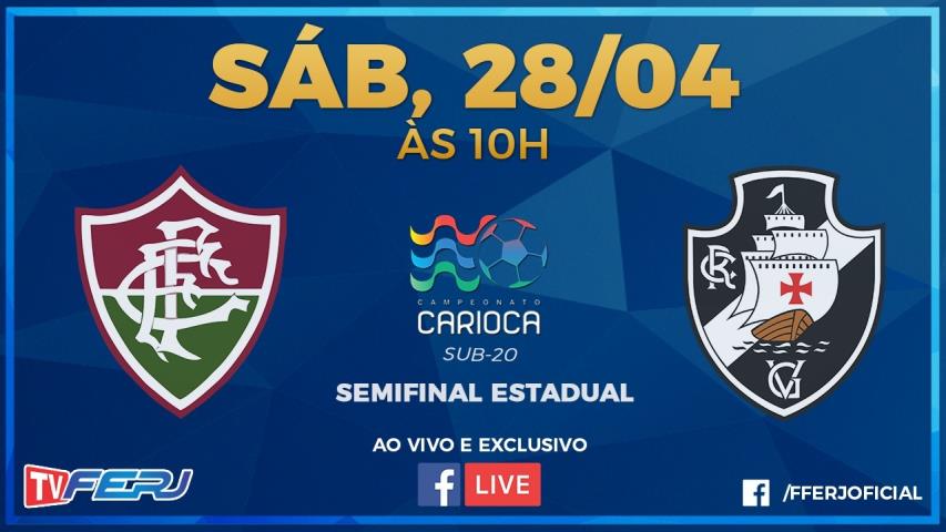 Fluminense x Vasco, semifinal do Carioca Sub20 ao vivo na TV FERJ