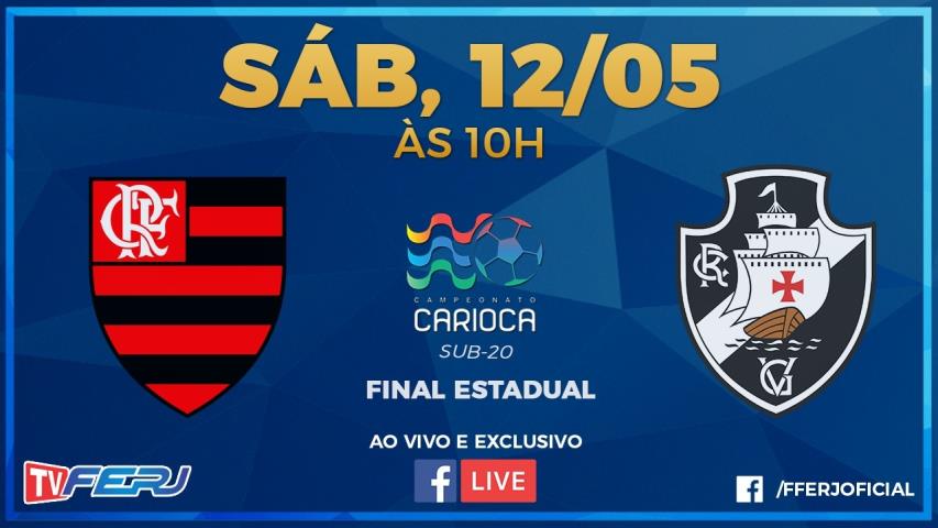 Ao vivo: Flamengo x Vasco na primeira partida da decisão do Carioca Sub-20