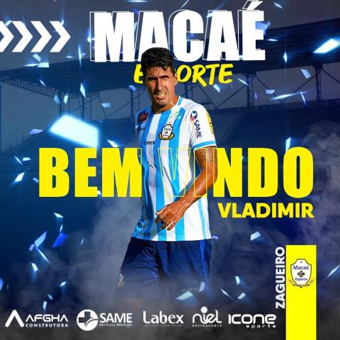 Macaé anuncia o retorno do zagueiro Vladimir