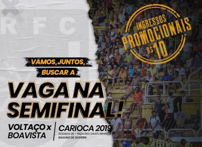 Voltaço faz promoção e convoca torcida para decisão contra o Boavista