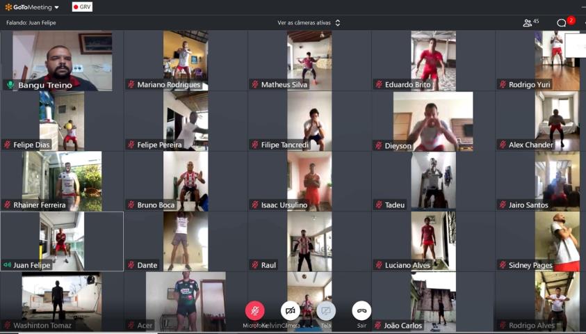 De volta das férias, Bangu inicia treinos coletivos virtuais