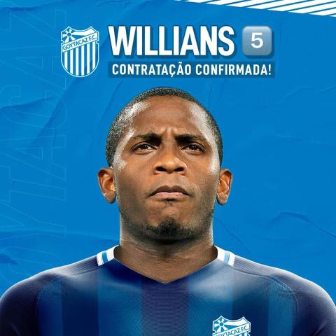 Goytacaz anuncia a contratação de Willians