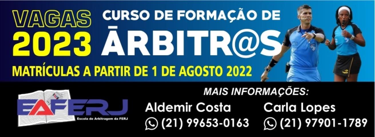 Curso de Árbitros - 2023 - Matrículas Abertas