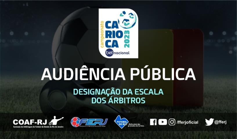 Divulgada a escala de árbitros da 4ª rodada da Taça Guanabara