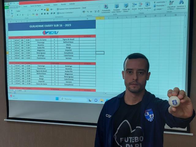 Sorteada a tabela do Guilherme Embry Sub-16