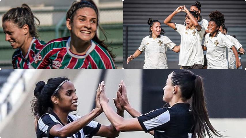 Carioca Feminino: Flu, Vasco e Botafogo goleiam na estreia