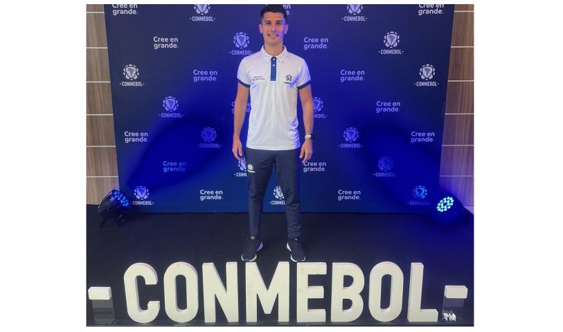 Assistente Thiago Farinha em curso da Conmebol