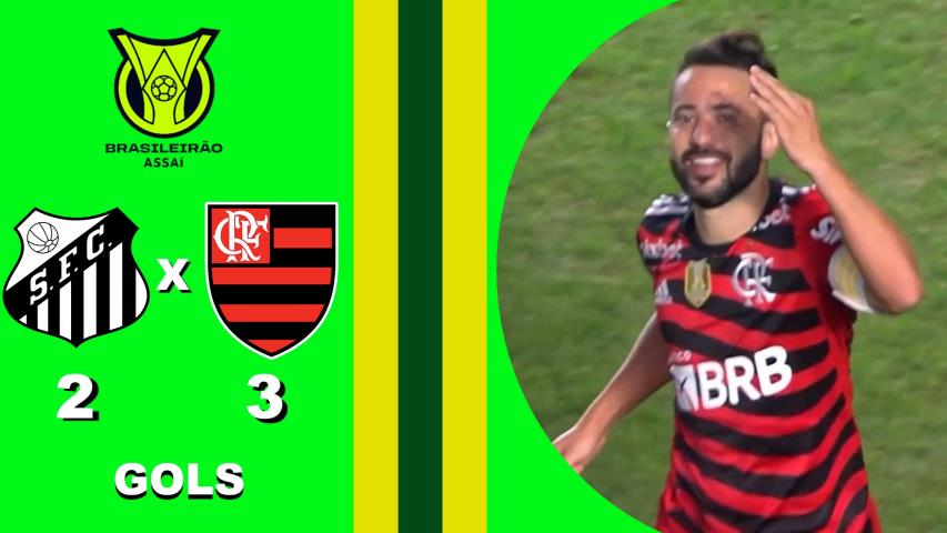 Santos 2x3 Flamengo - 12ª Rodada - Brasileiro Serie a 2023