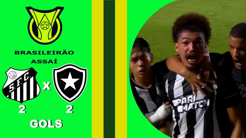 Santos 2x2 Botafogo - 16ª Rodada - Brasileiro Serie a 2023