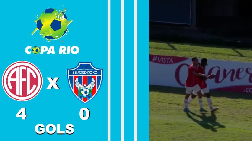 America 4x0 Belford Roxo - 1ª Fase - Jogo de Volta - Copa Rio 2023