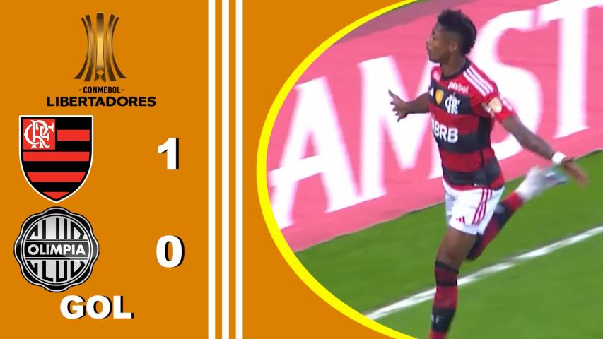 Flamengo 1x0 Olimpia (par) - Libertadores - Oitavas de Finais - Jogo de Ida