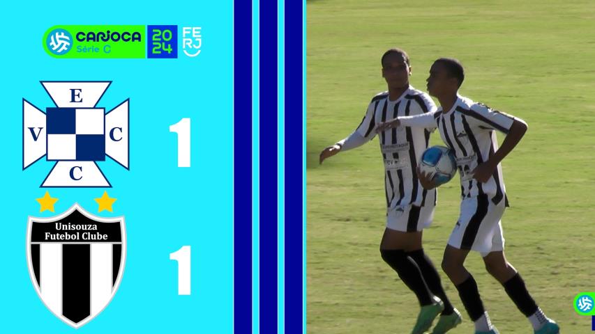 Vera Cruz 1x1 Uni Souza - Carioca Série C - Taça Waldir Amaral - 4ªrodada