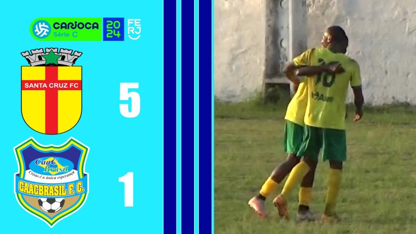 Santa Cruz 5x1 Caacbrasil- Carioca Série C - Taça Waldir Amaral - 9ªrodada