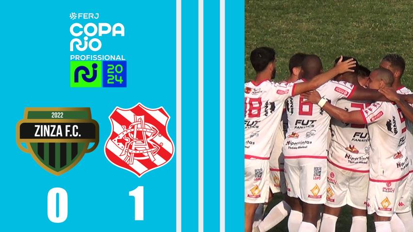 Zinzane 0x1 Bangu - Copa Rio Profissional 2024 - 2ª Fase - Jogo de Ida