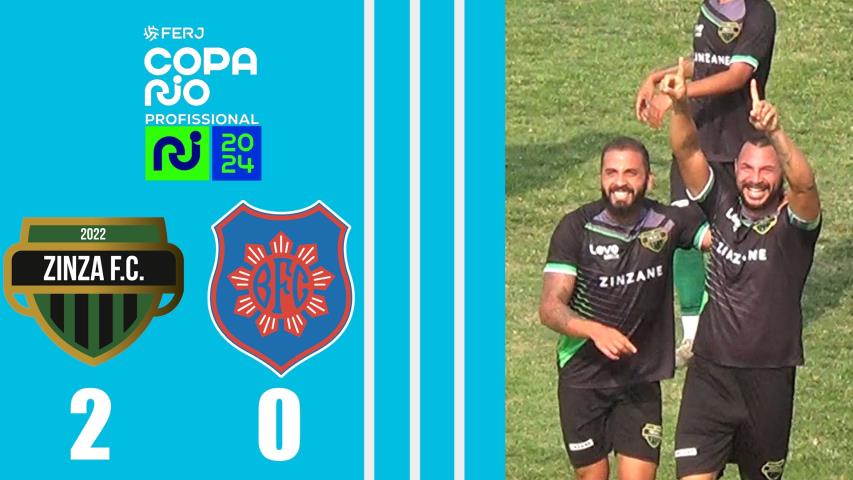 Zinzane 2x0 Bonsucesso - Copa Rio Profissional 2024 - 3ª Fase - Jogo de Ida